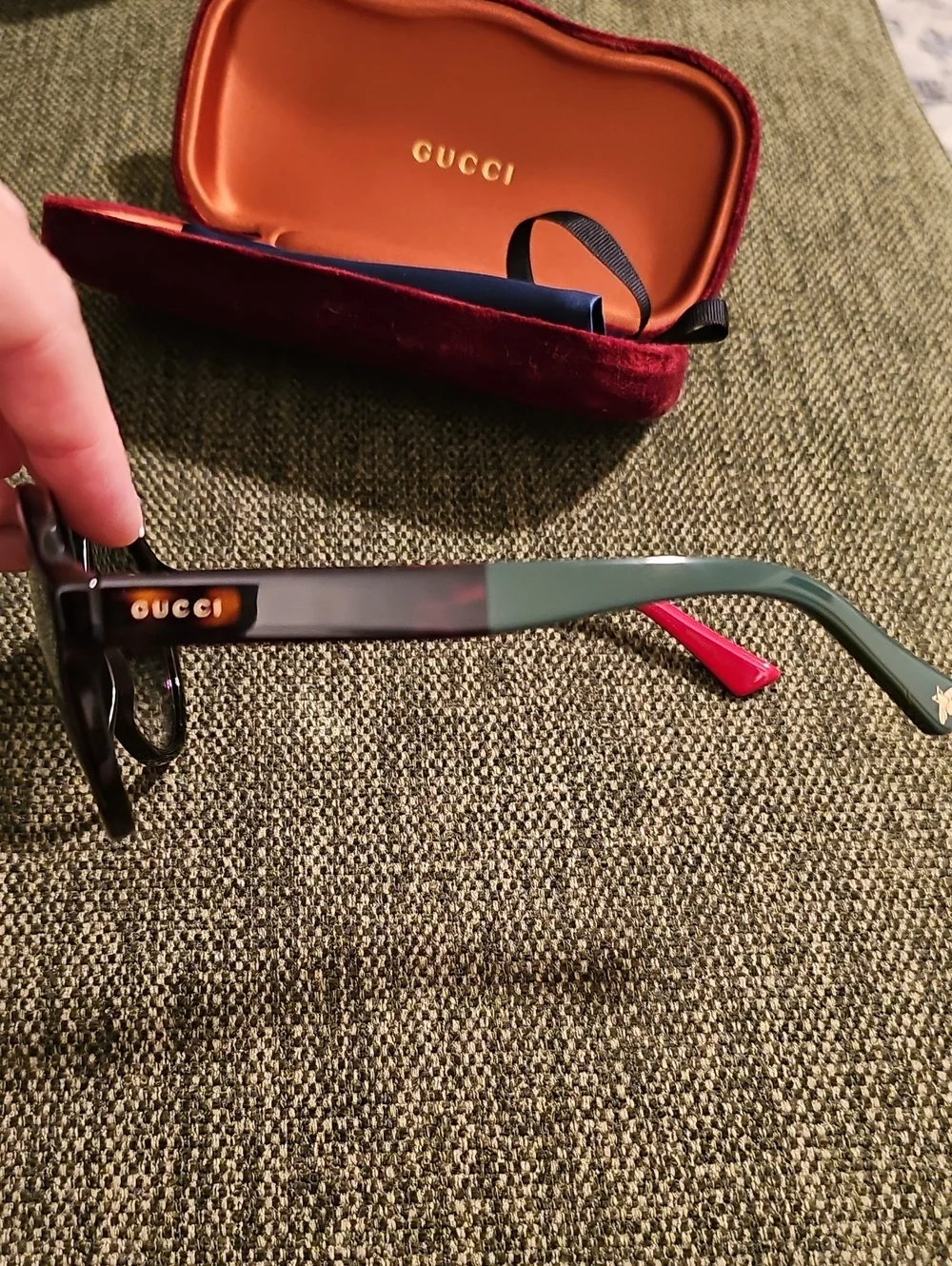 Gucci Aviator Multi Color Unisex Black Sunglasses